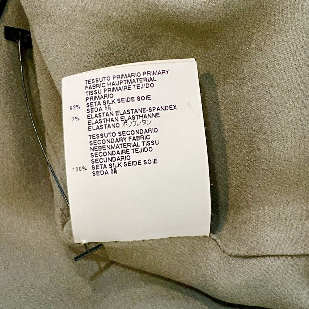 Maison Martin Margiela Silk Draped Asymmetric Top w/Long Train Sheer IT44 - Picture 9 of 12